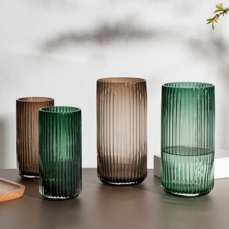 Colorful Modern Tubular Glass Vase