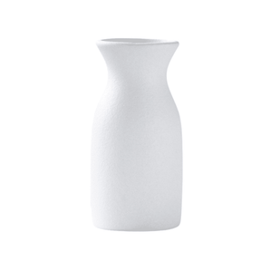 Frosted white ceramic vase
