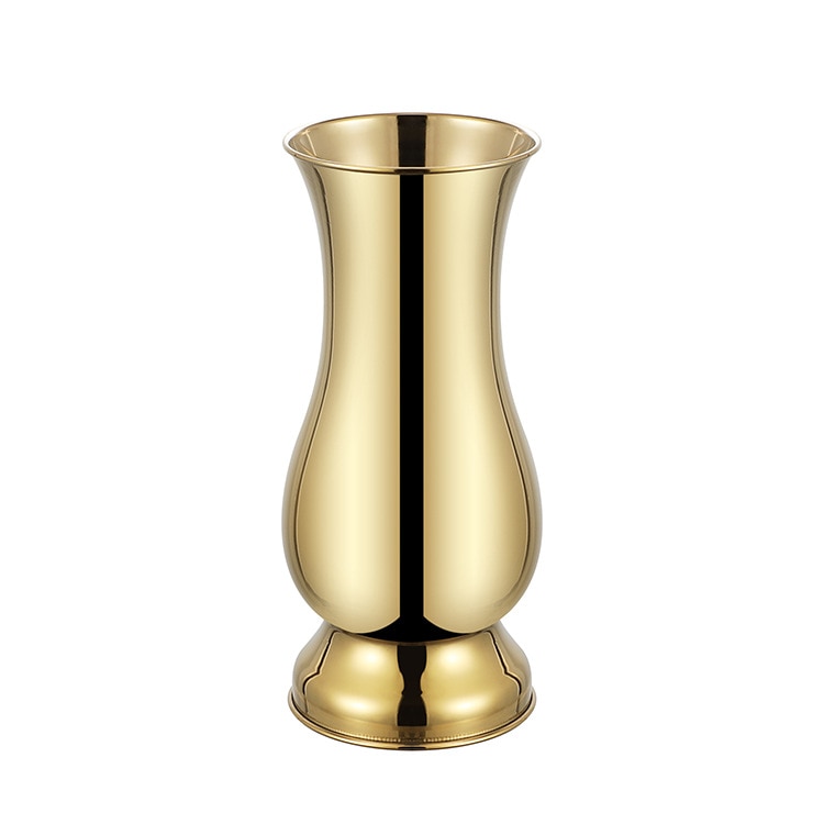 Gold stainless steel vase