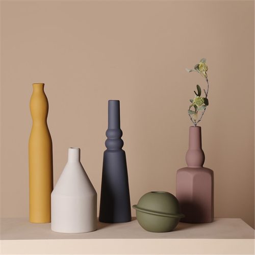 Decorative geometric Scandinavian vase