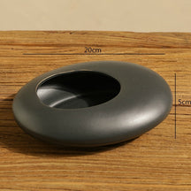 Japanese design vase in the shape of a pebble
