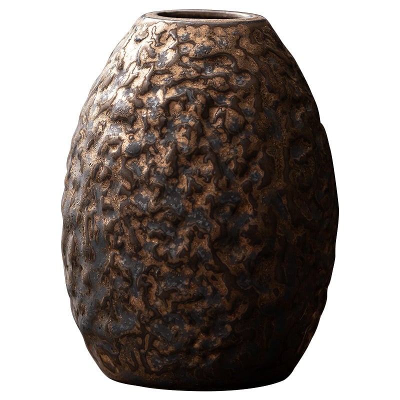 Japanese golden ceramic vase