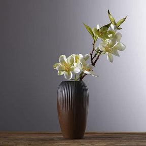 Japanese handcrafted stoneware vase