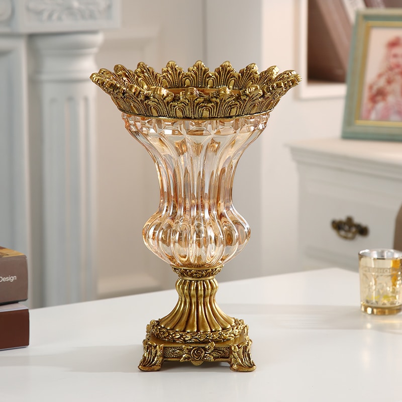 Medici glass vase with gilding