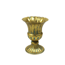 Medici vase in gold metal