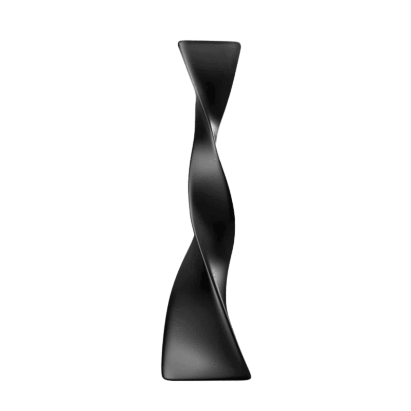 Modern twisted floor vase