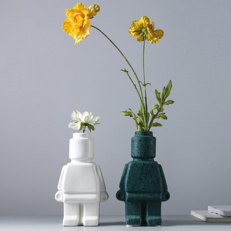 Original ceramic robot vase