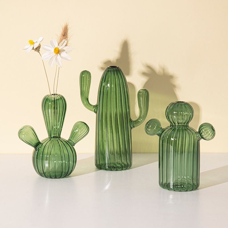 Original transparent cactus vase