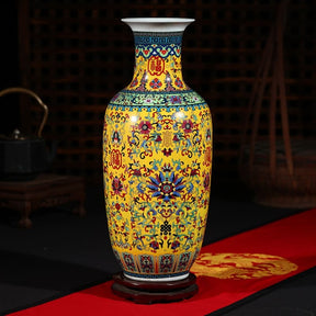 Prestige Chinese style porcelain jar vase