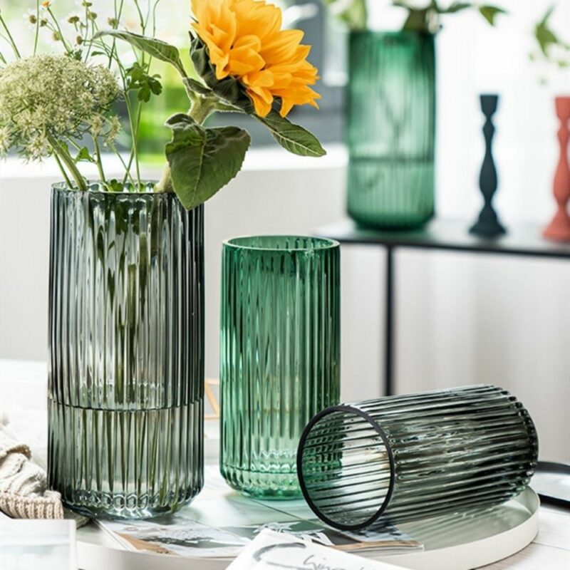 Colorful Modern Tubular Glass Vase