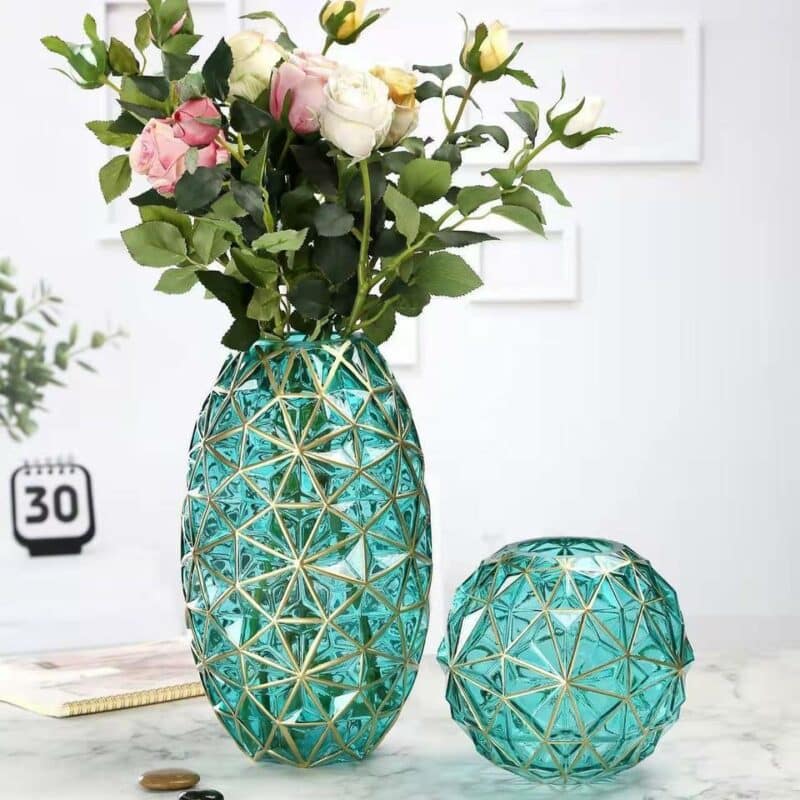 Geometric Sphere Glass Vase7