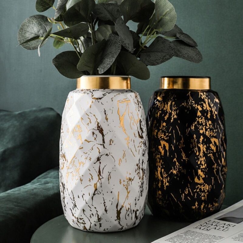 Large format modern marbled vase7
