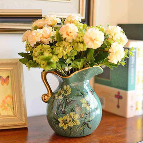 Vintage Floral Jug Vase