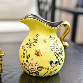 Vintage Floral Jug Vase