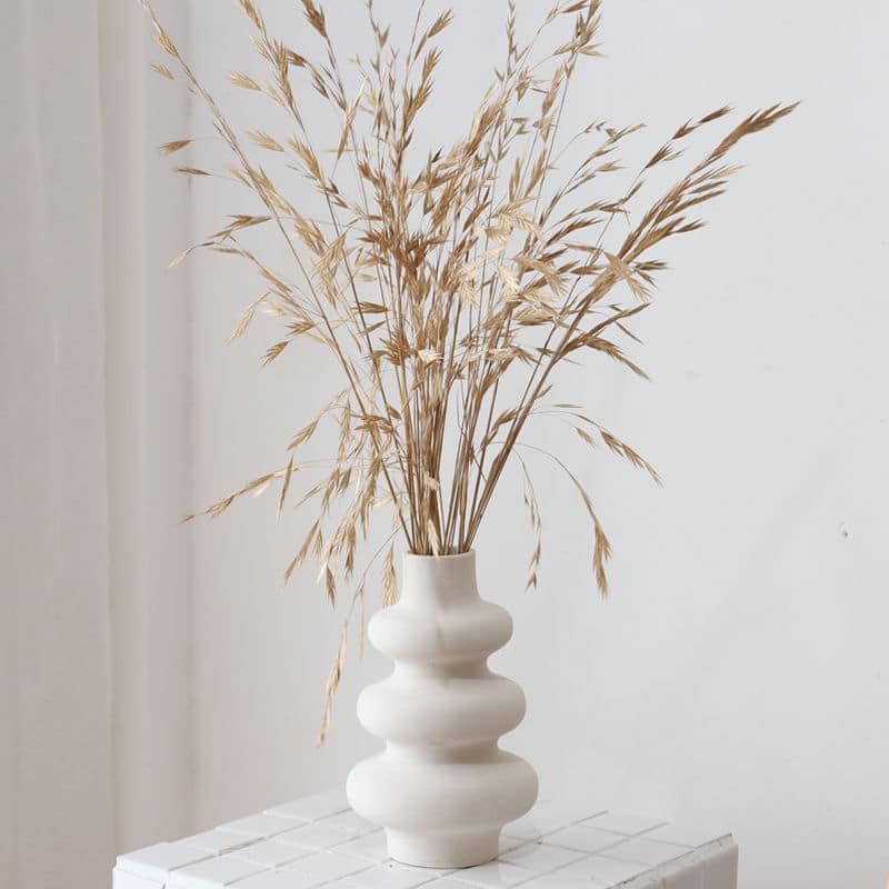 White ceramic pampas vase7