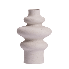 White ceramic pampas vase