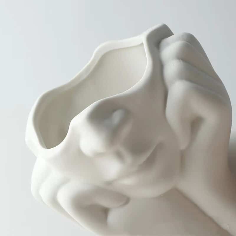 White decorative woman's head vase8