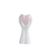 White heart-shaped vase