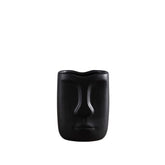 Black vase in the shape of a head