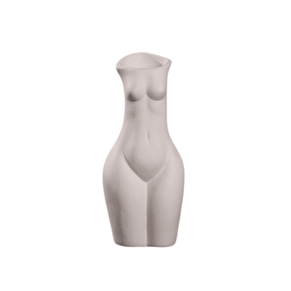 Artistic white woman bust vase