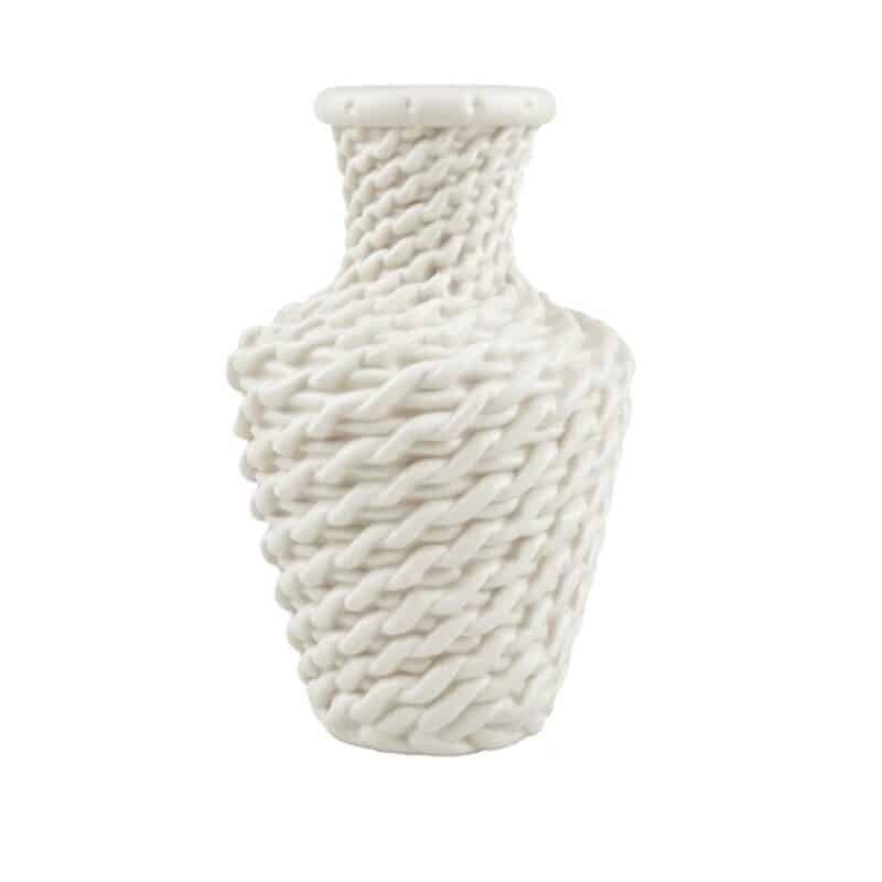 Small rattan style outdoor vase