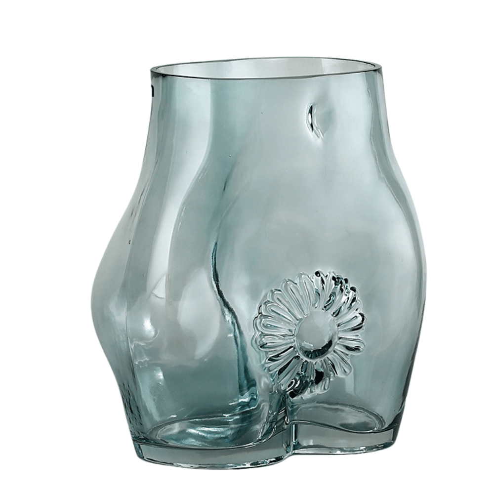 Female buttock vase in transparent glass7