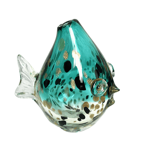 Murano glass fish vase