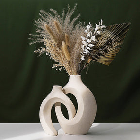 Original pampas vase in modern Scandinavian style