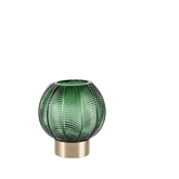 Round green standing vase