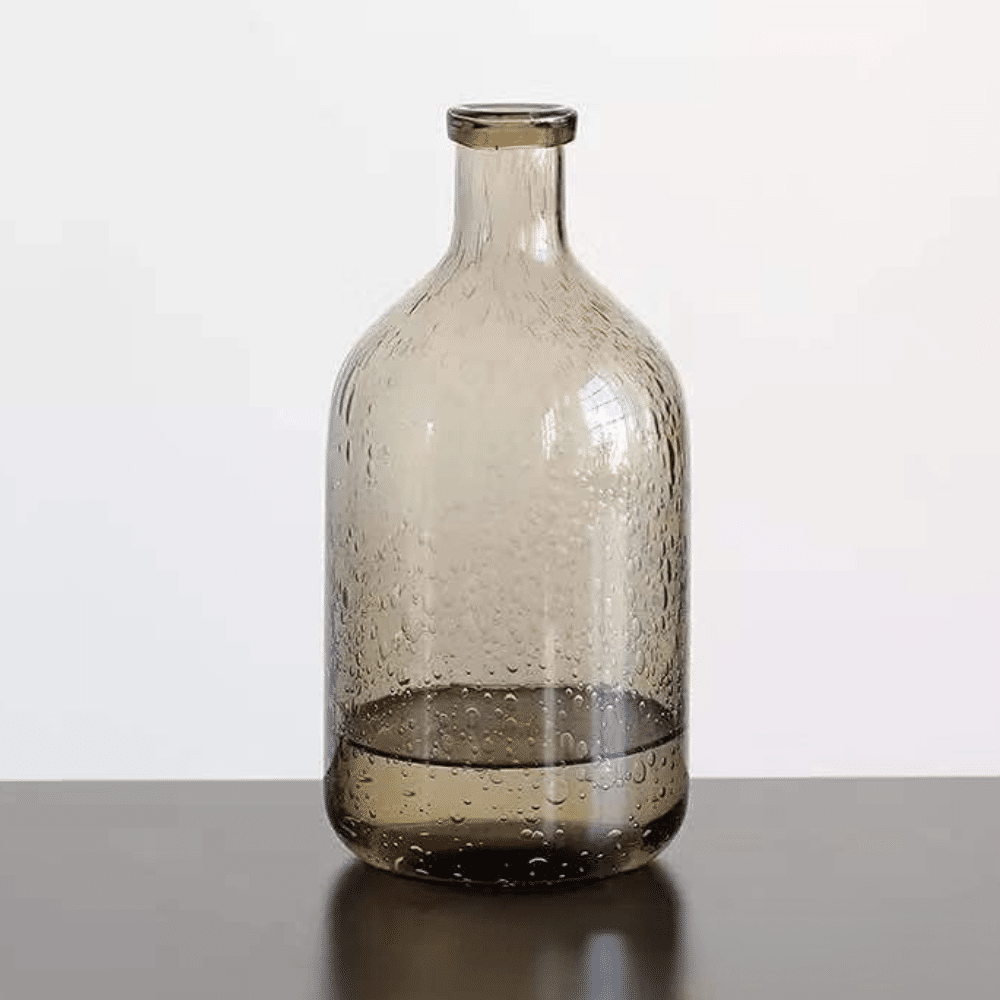 Bubble Bottle Glass Vase